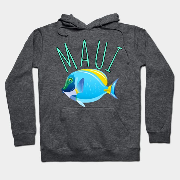 Maui Hawaii Hoodie by Coreoceanart